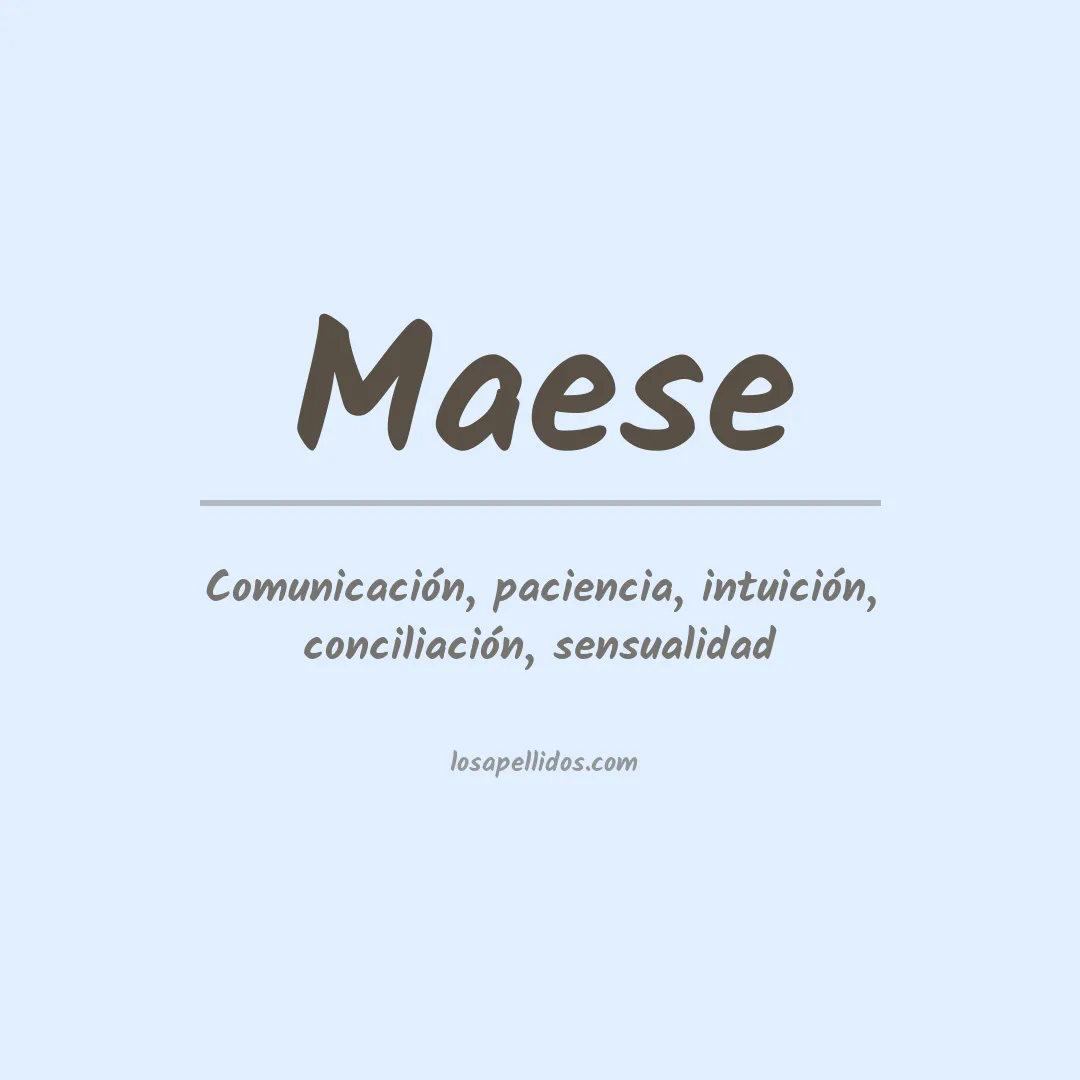 Apellido Maese