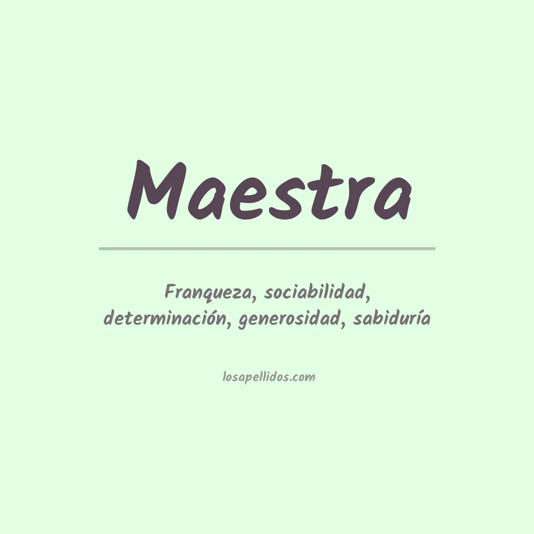 Apellido Maestra