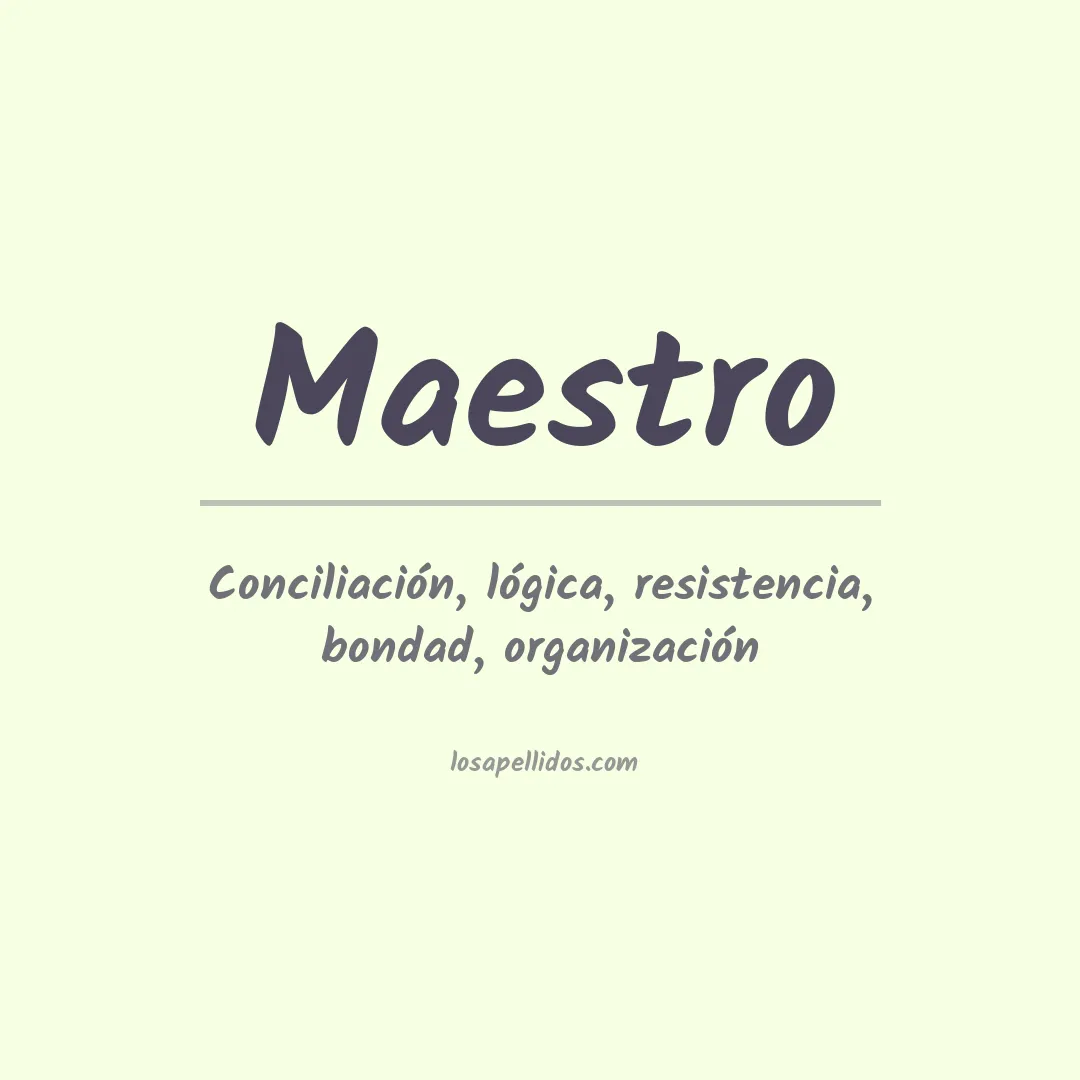 Apellido Maestro