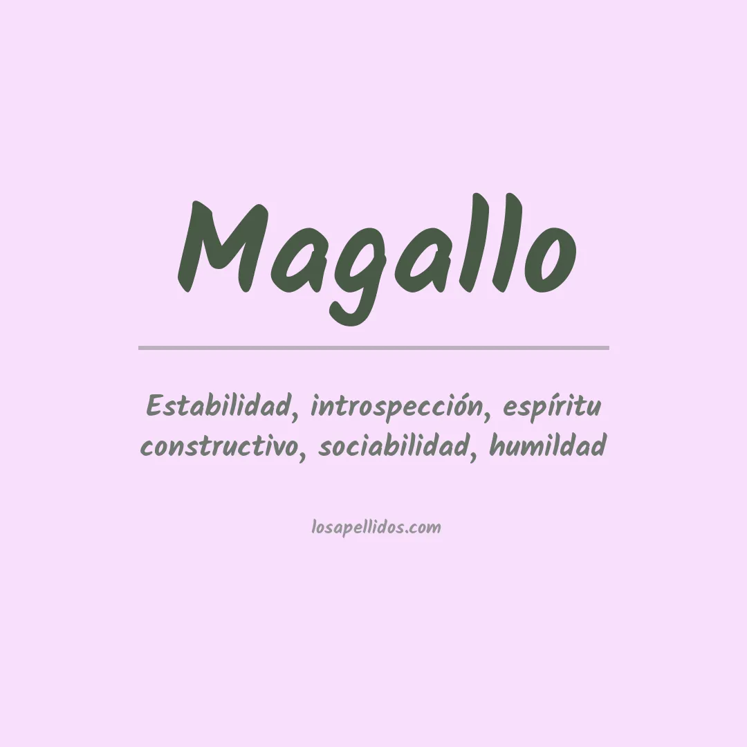 Apellido Magallo