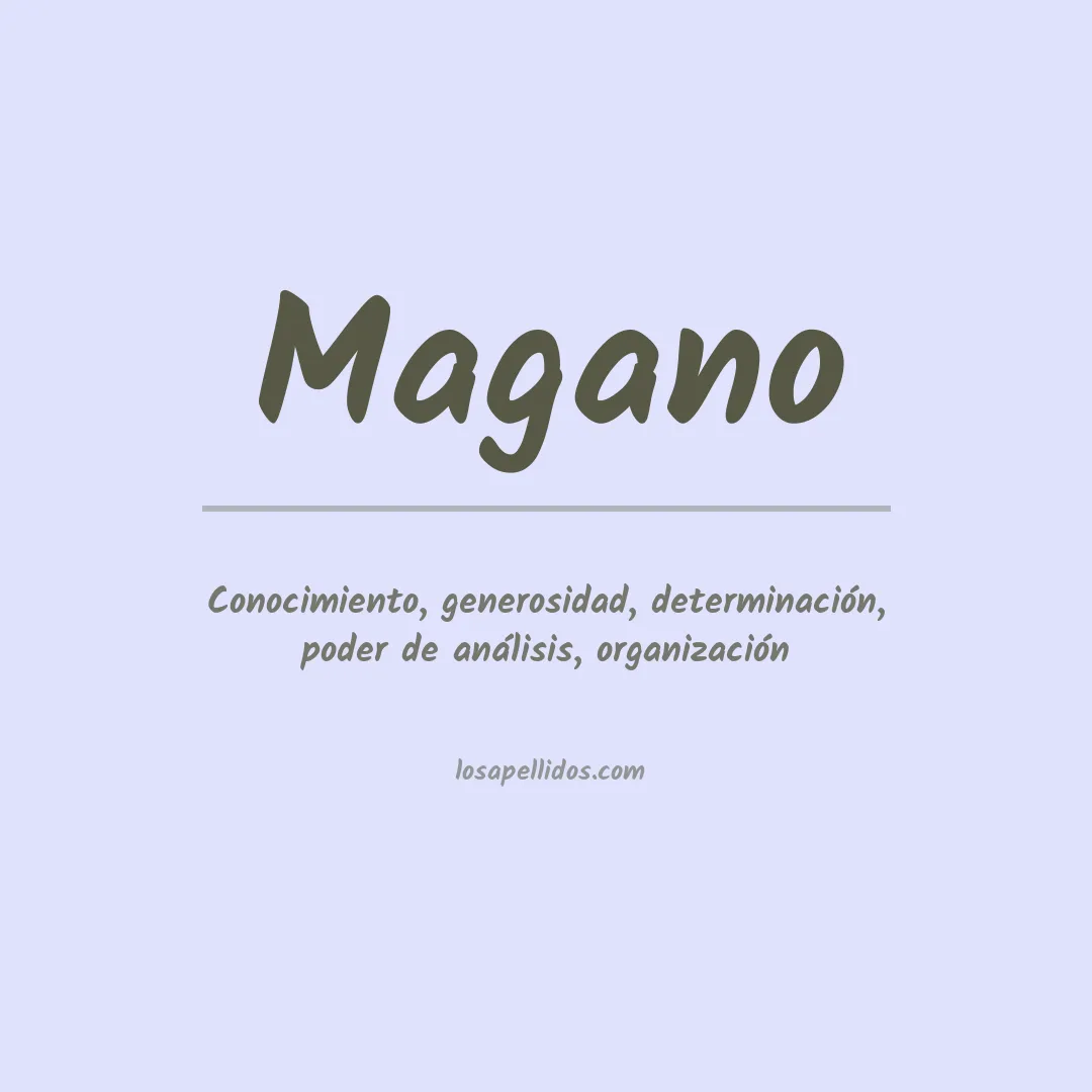 Apellido Magano
