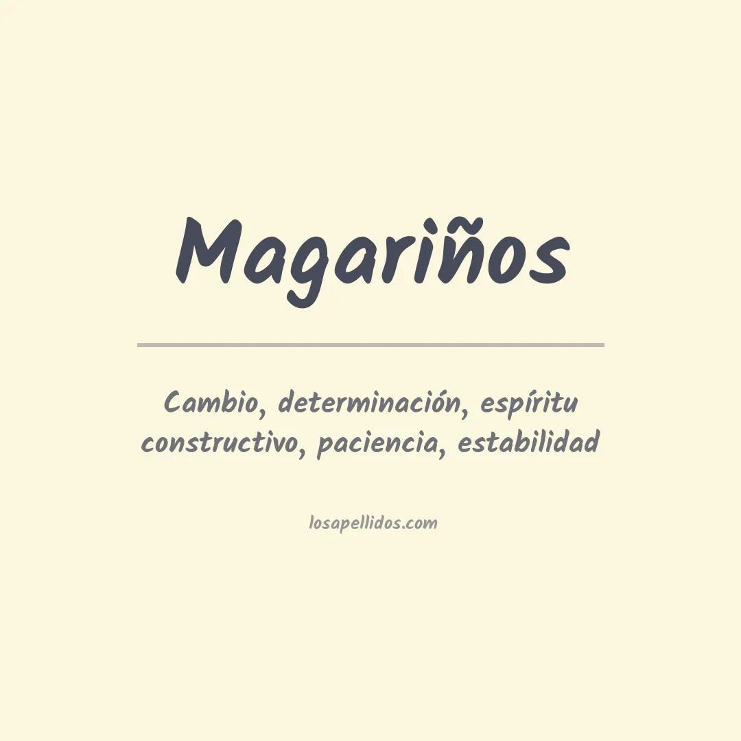 Significado del Apellido Magariños