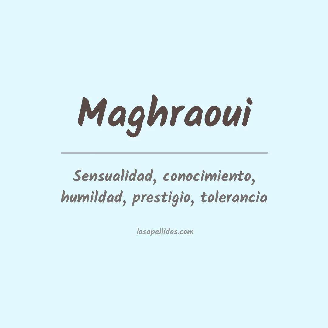 Apellido Maghraoui