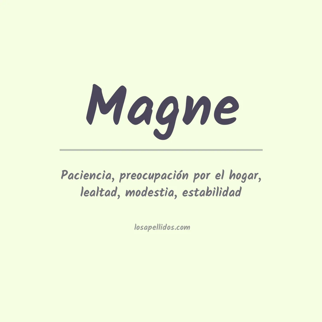 Apellido Magne