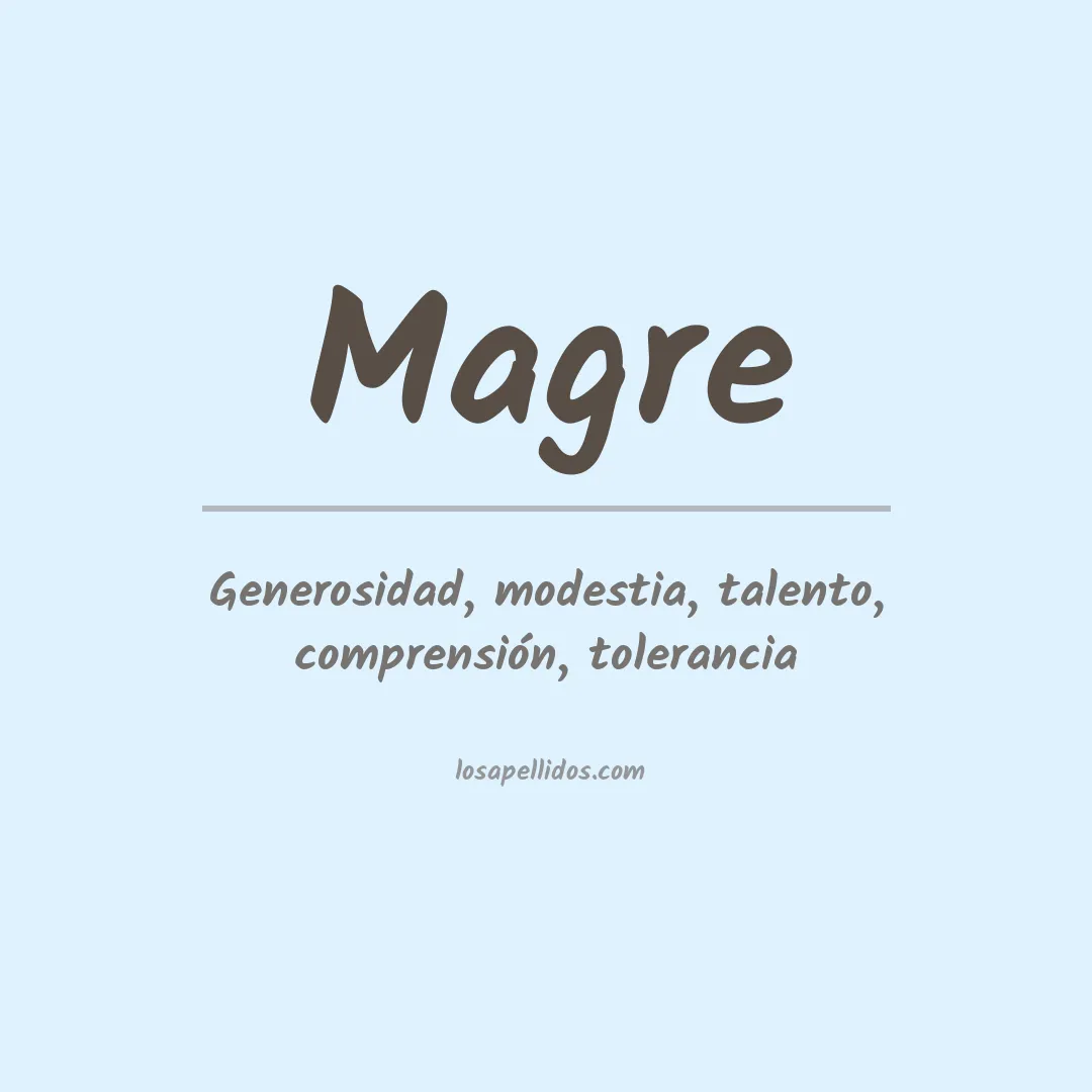 Apellido Magre