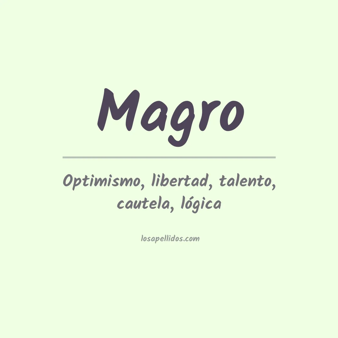 Apellido Magro