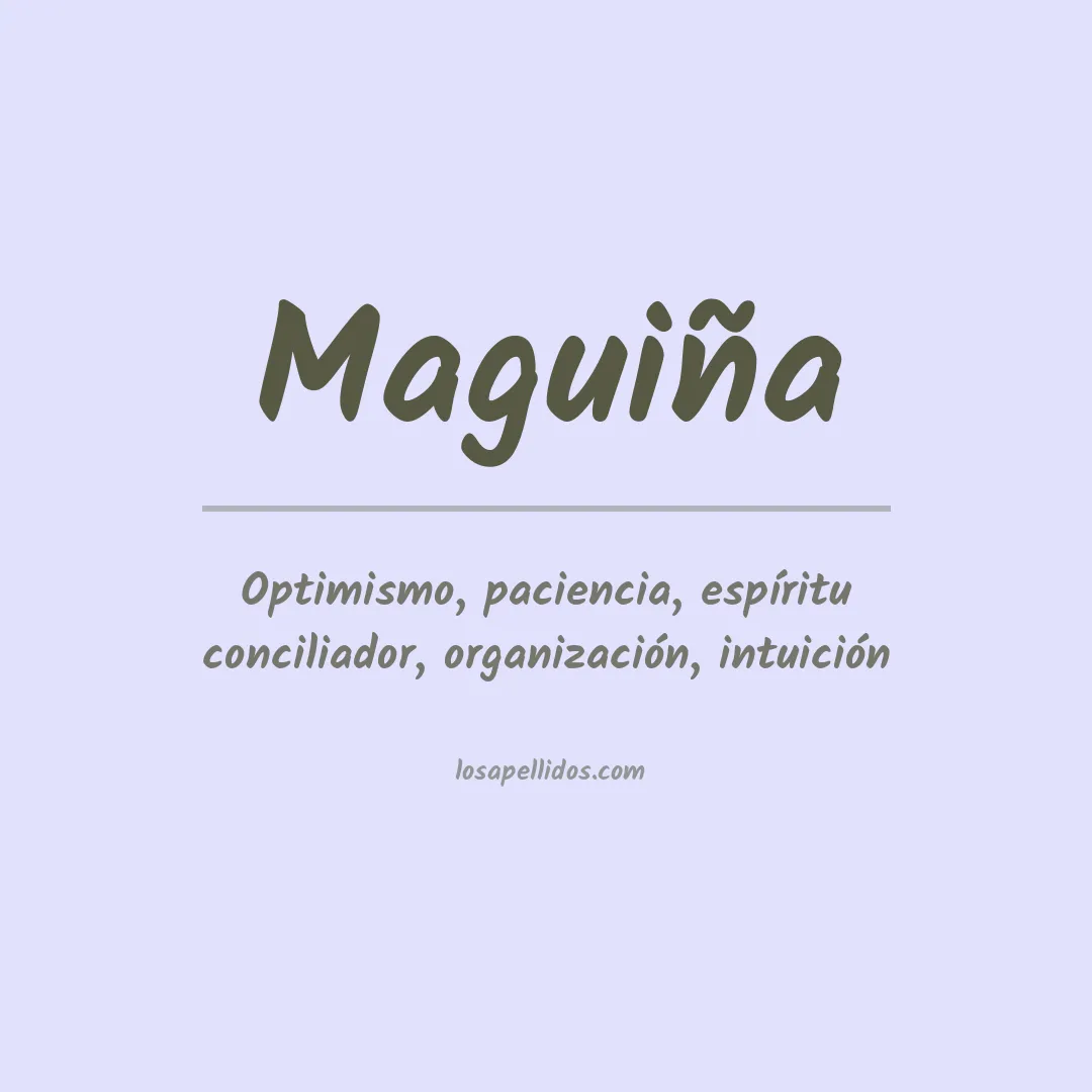 Apellido Maguiña