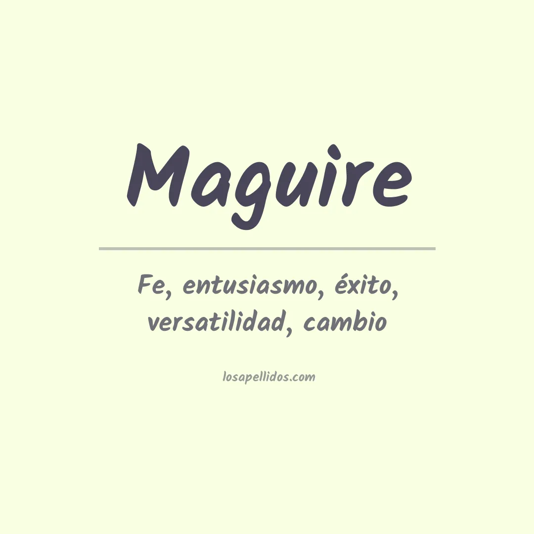 Apellido Maguire