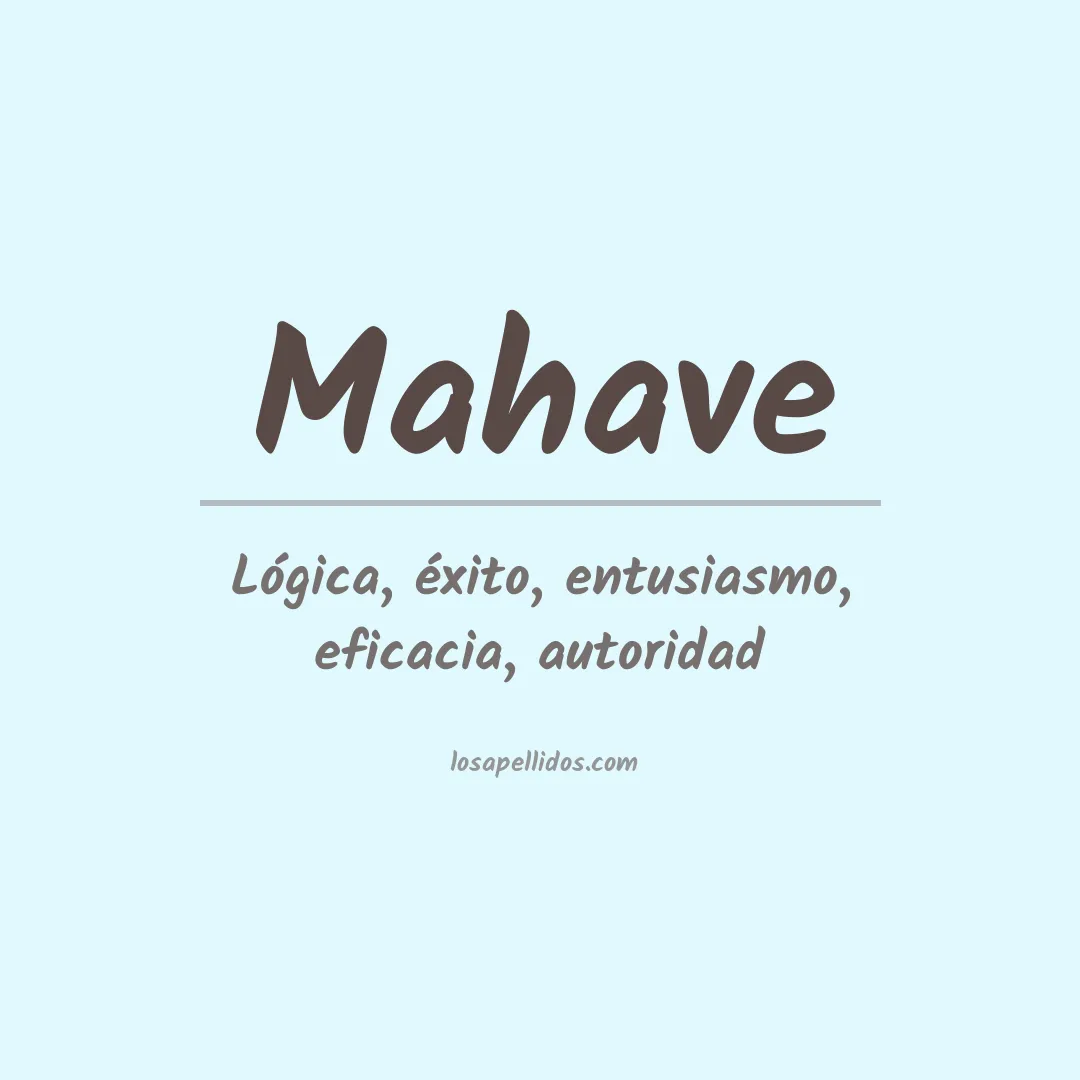 Apellido Mahave