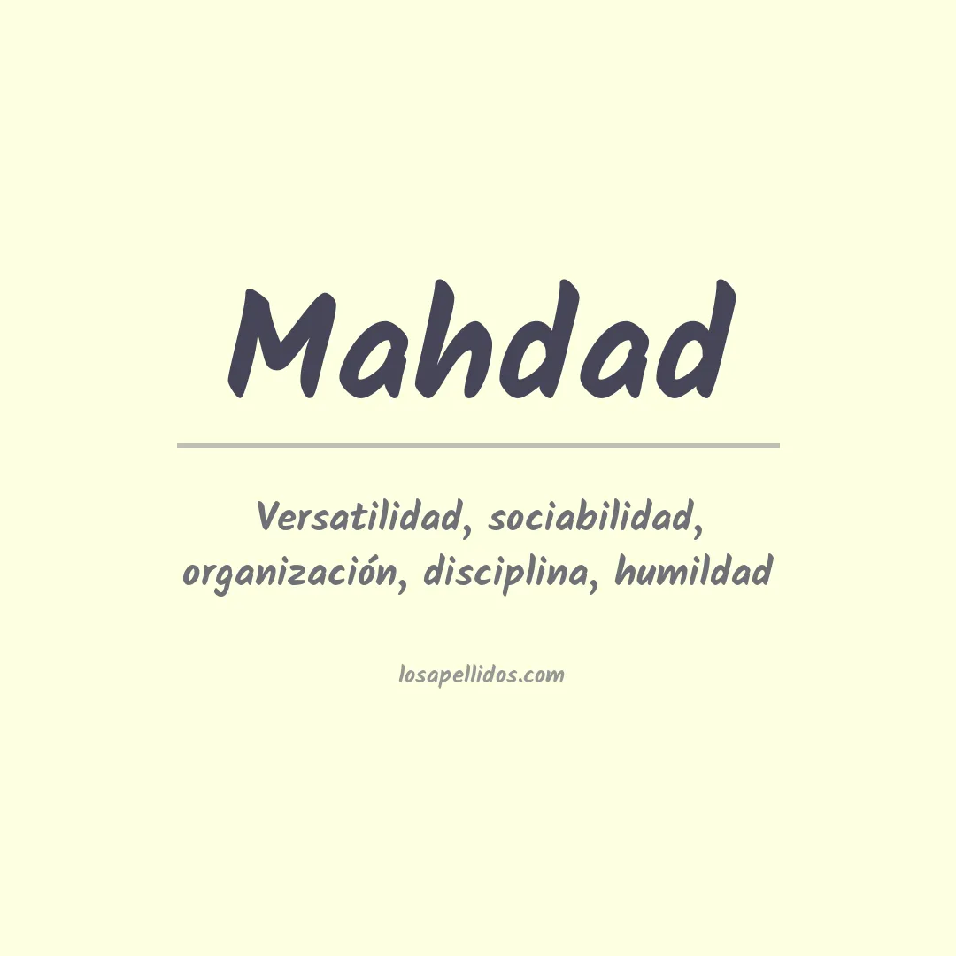 Apellido Mahdad