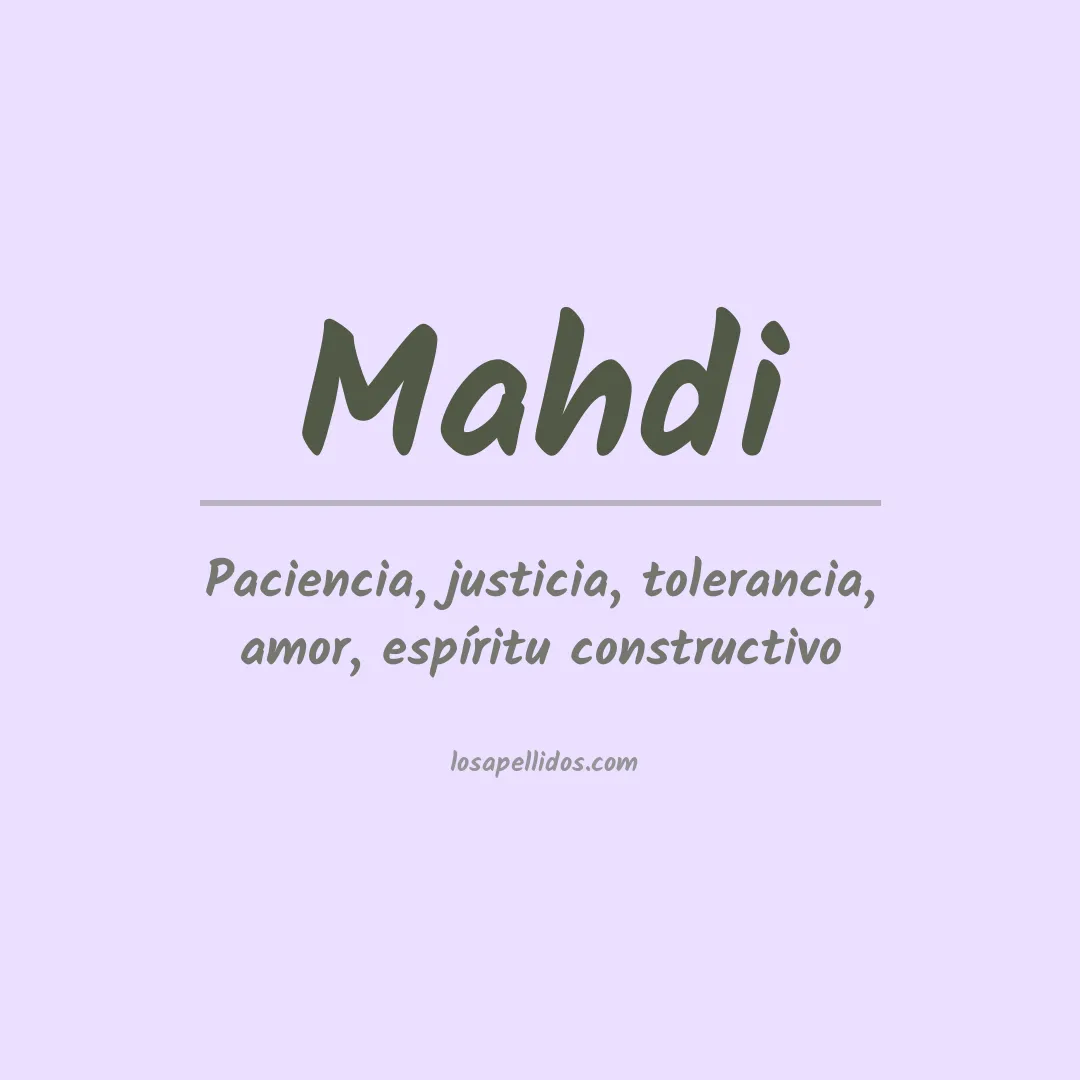 Apellido Mahdi