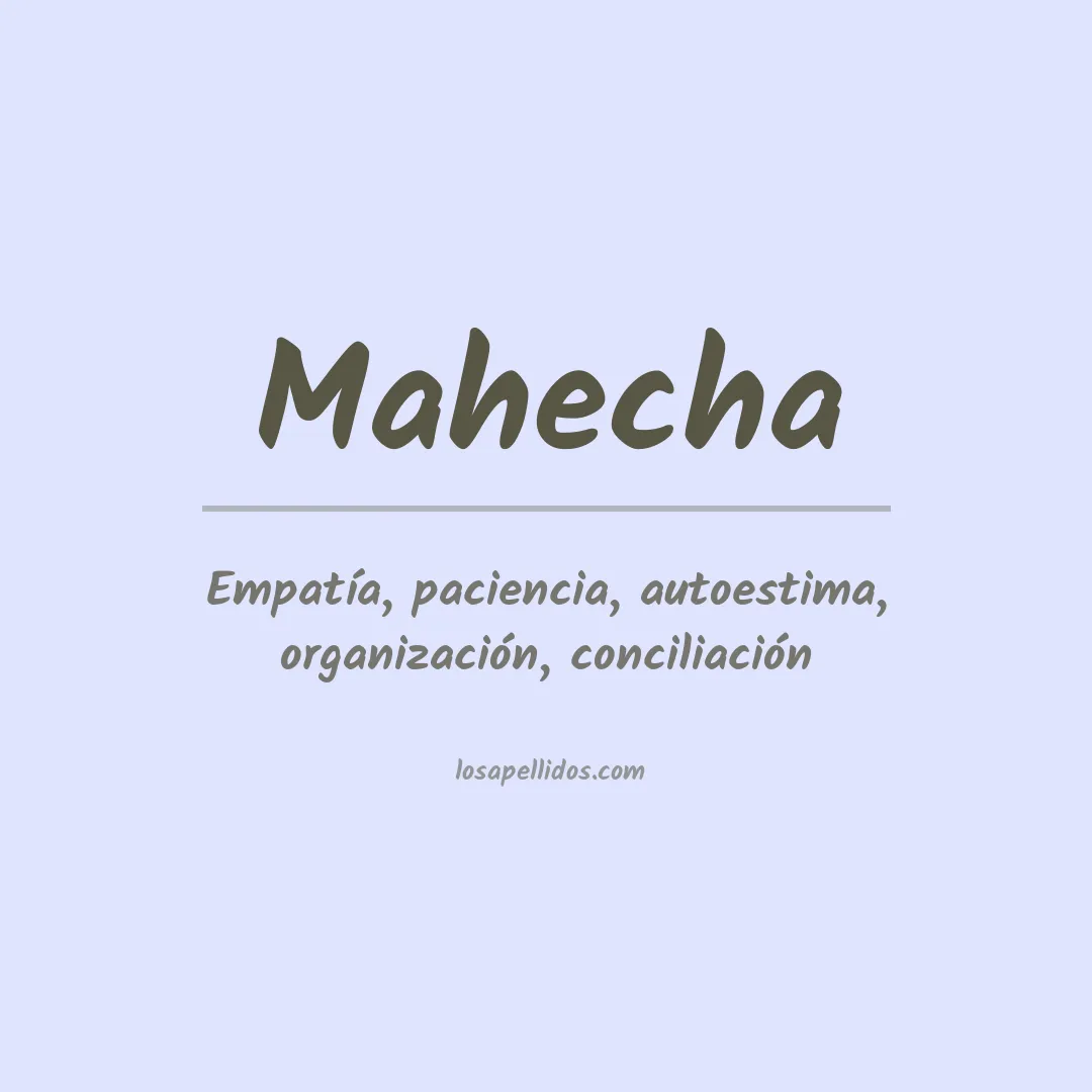 Apellido Mahecha