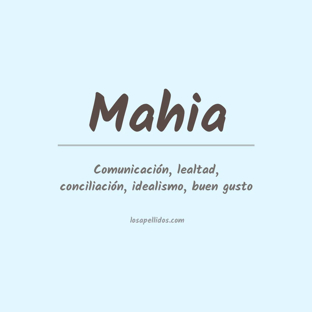 Apellido Mahia