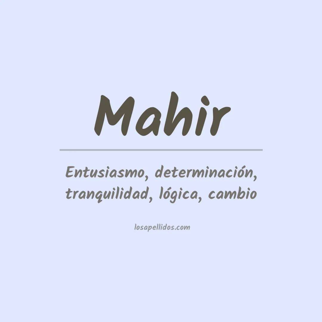 Apellido Mahir