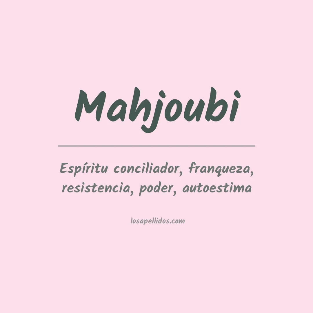 Apellido Mahjoubi