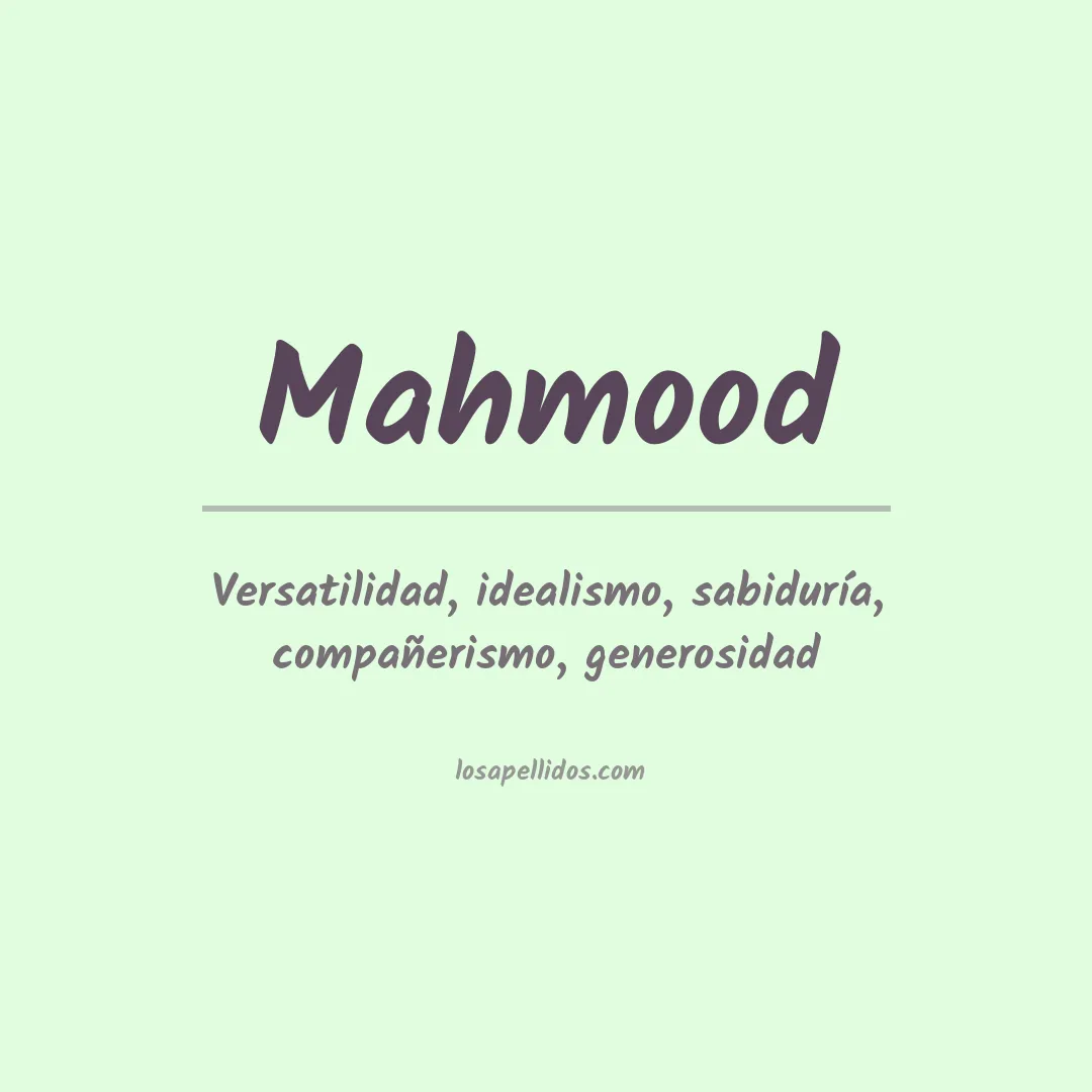 Apellido Mahmood