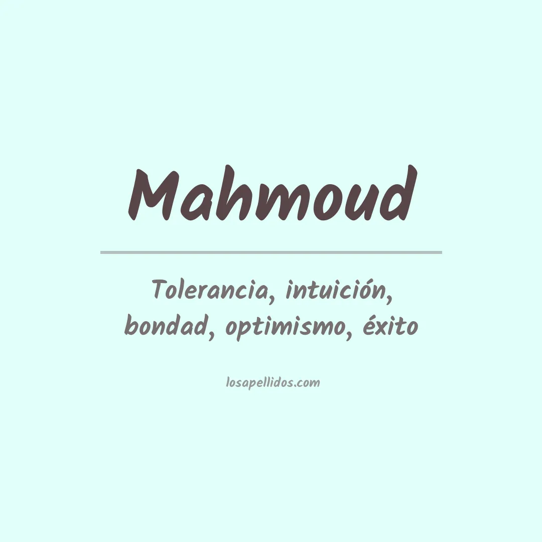 Apellido Mahmoud