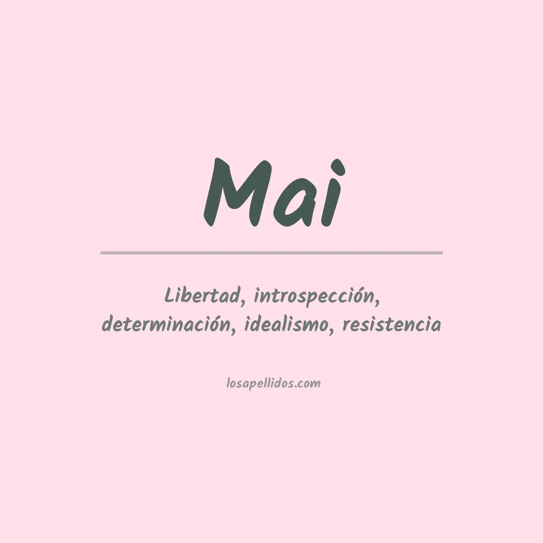 Apellido Mai