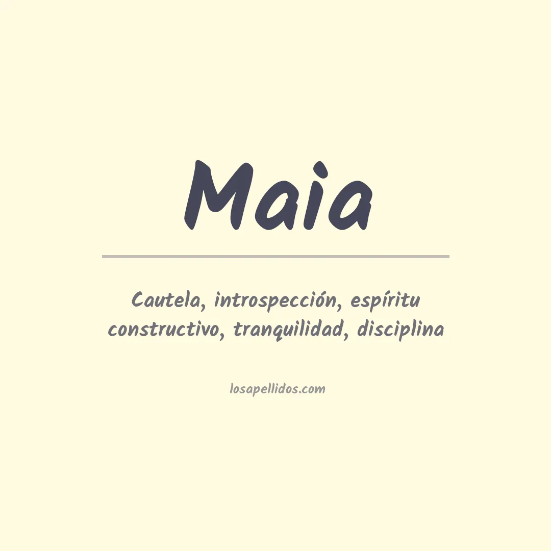 Apellido Maia