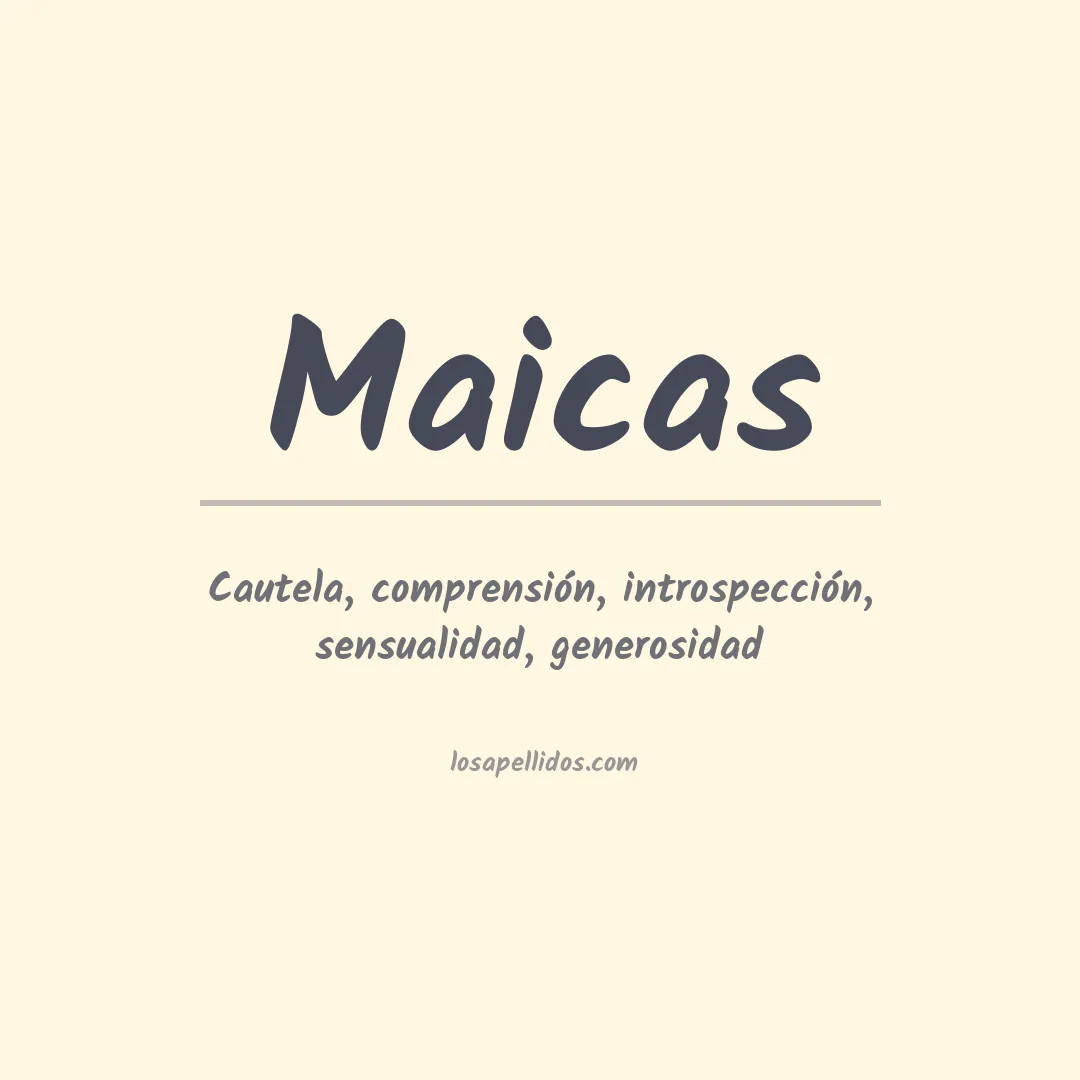 Apellido Maicas