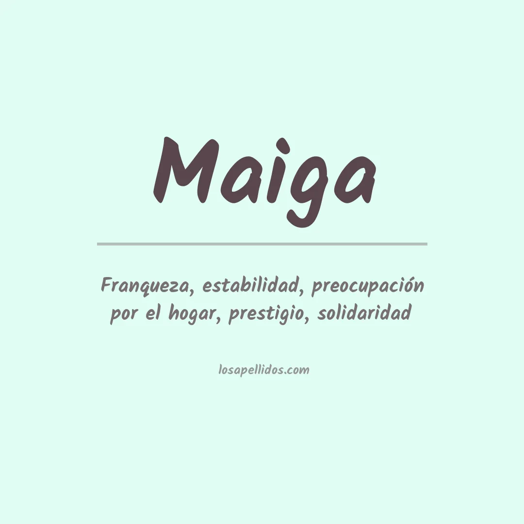 Apellido Maiga
