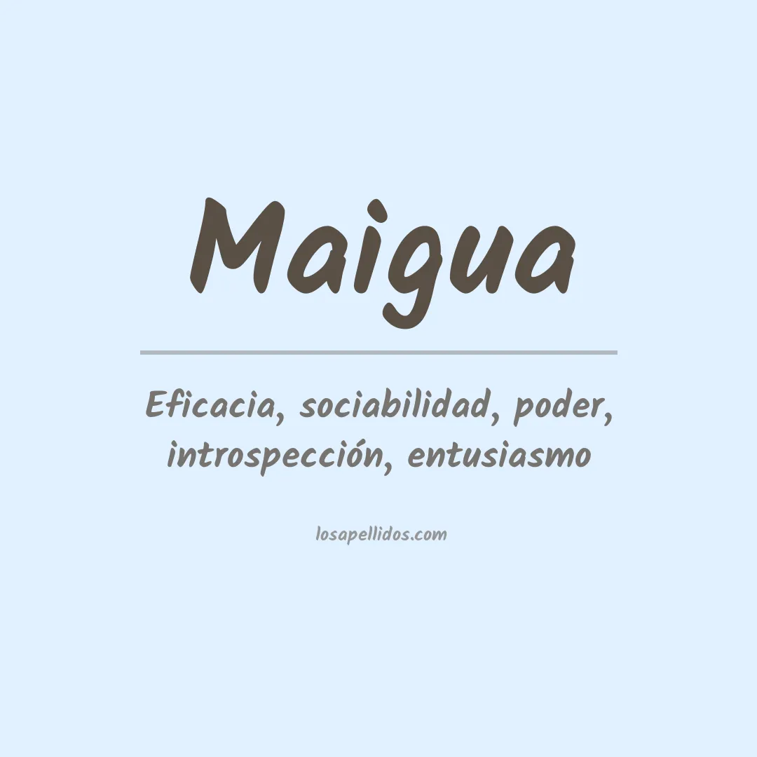 Apellido Maigua