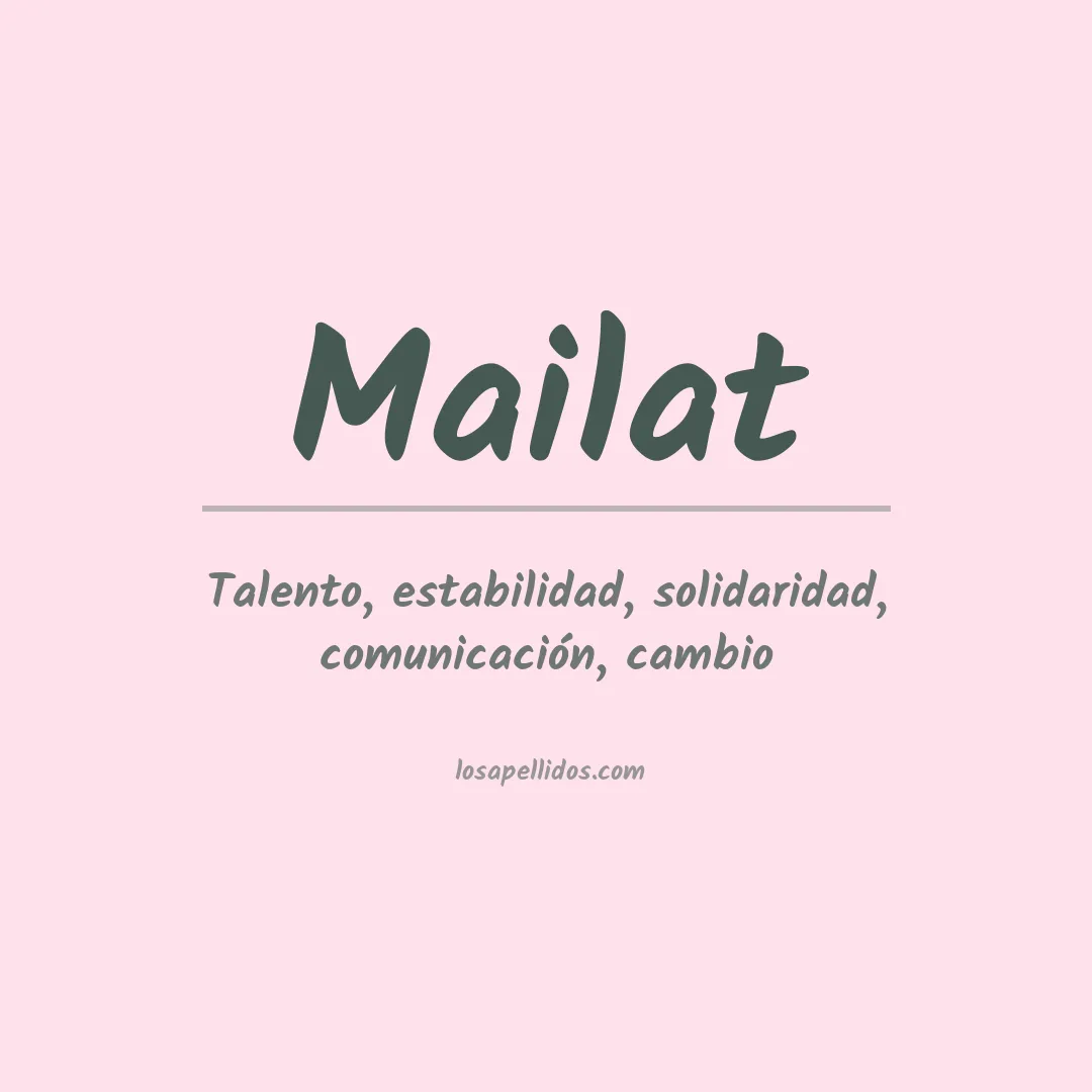 Apellido Mailat
