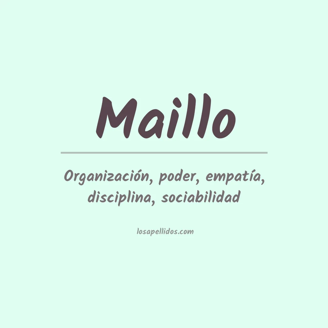 Apellido Maillo