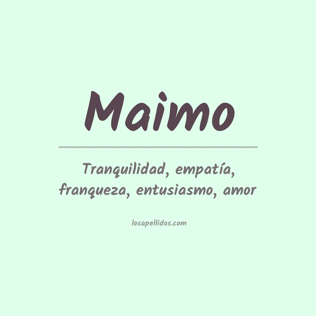 Apellido Maimo