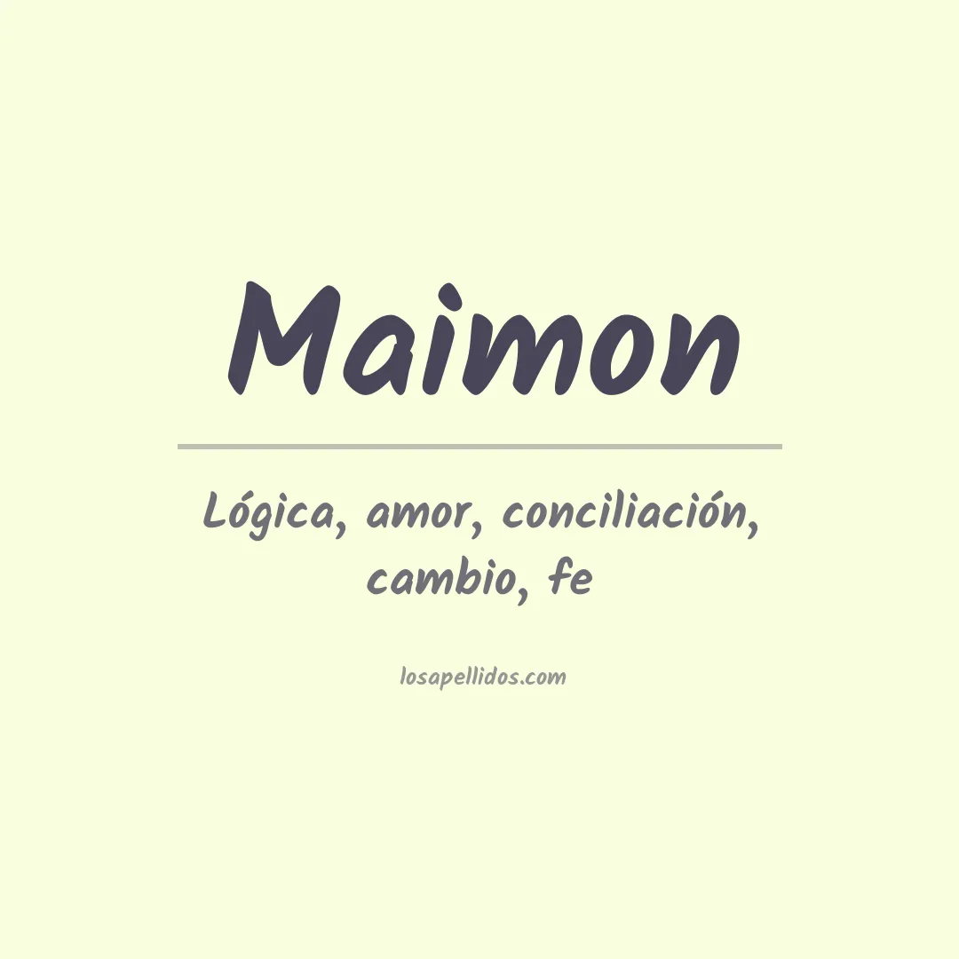Apellido Maimon