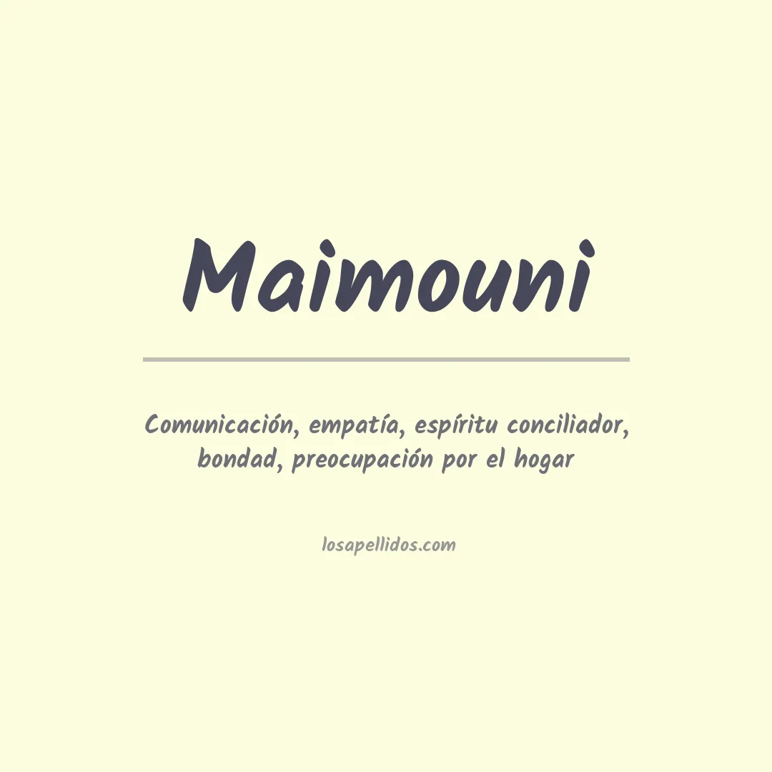 Apellido Maimouni
