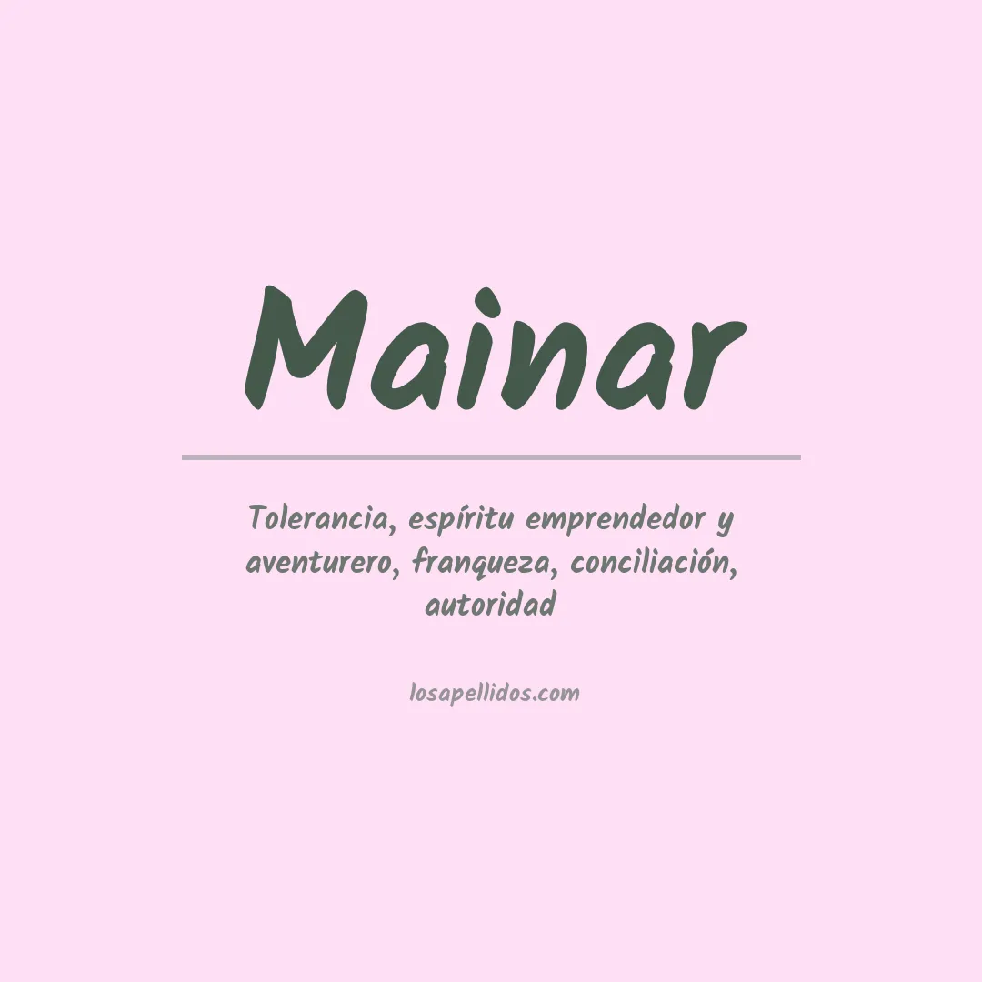 Apellido Mainar