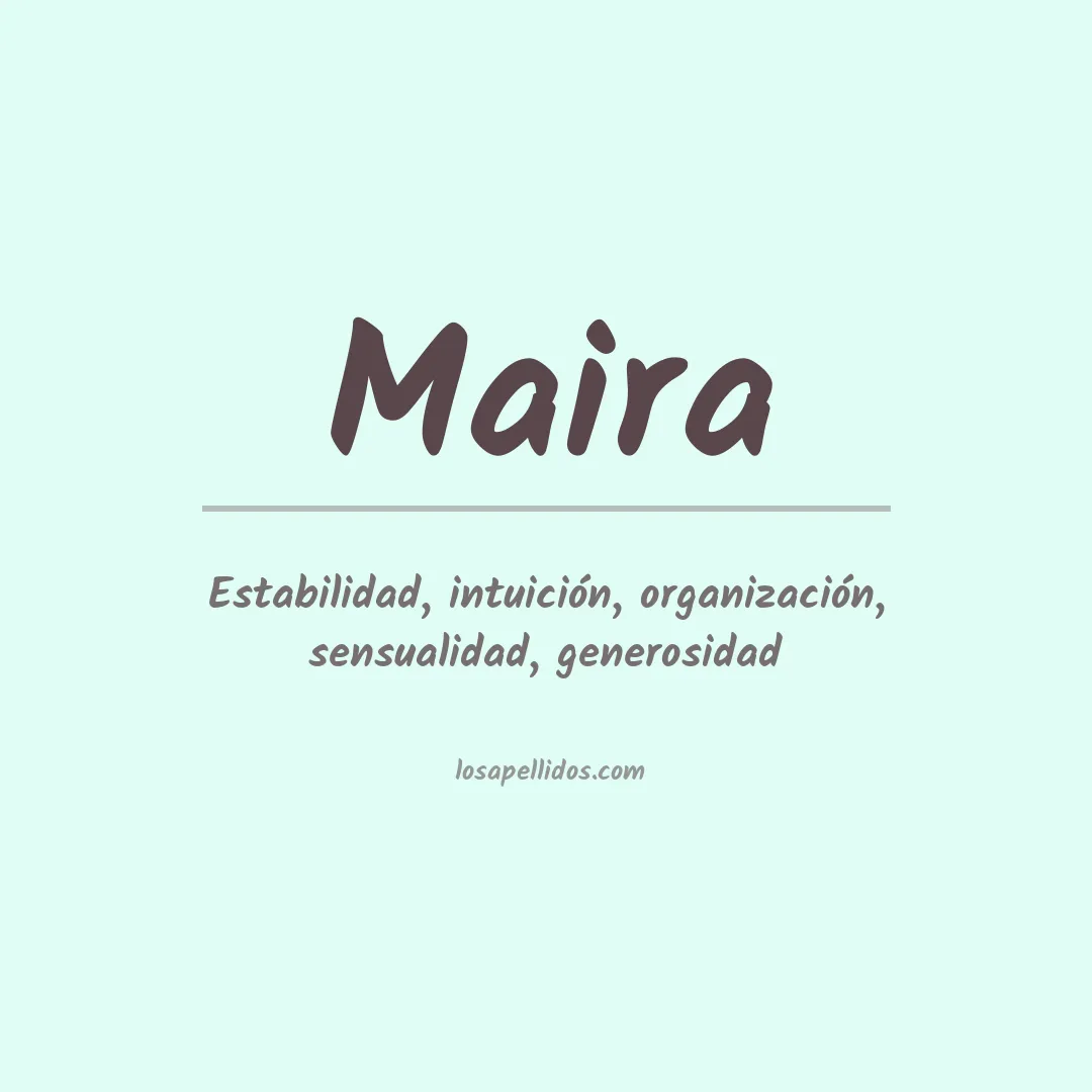 Apellido Maira