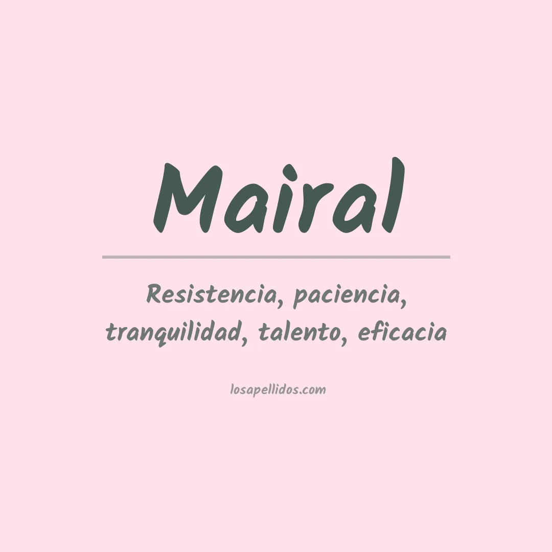Apellido Mairal