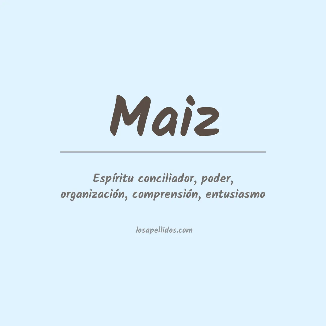 Apellido Maiz