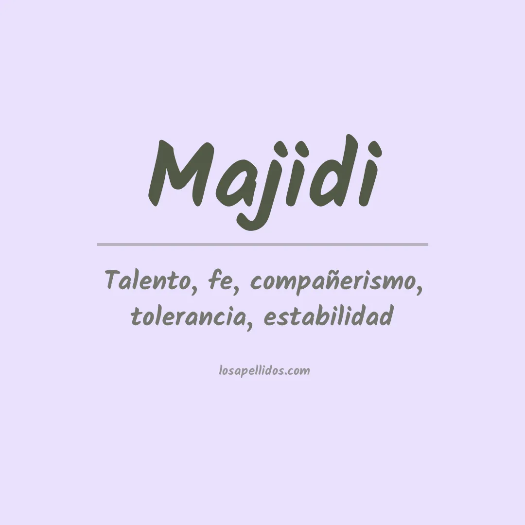 Apellido Majidi