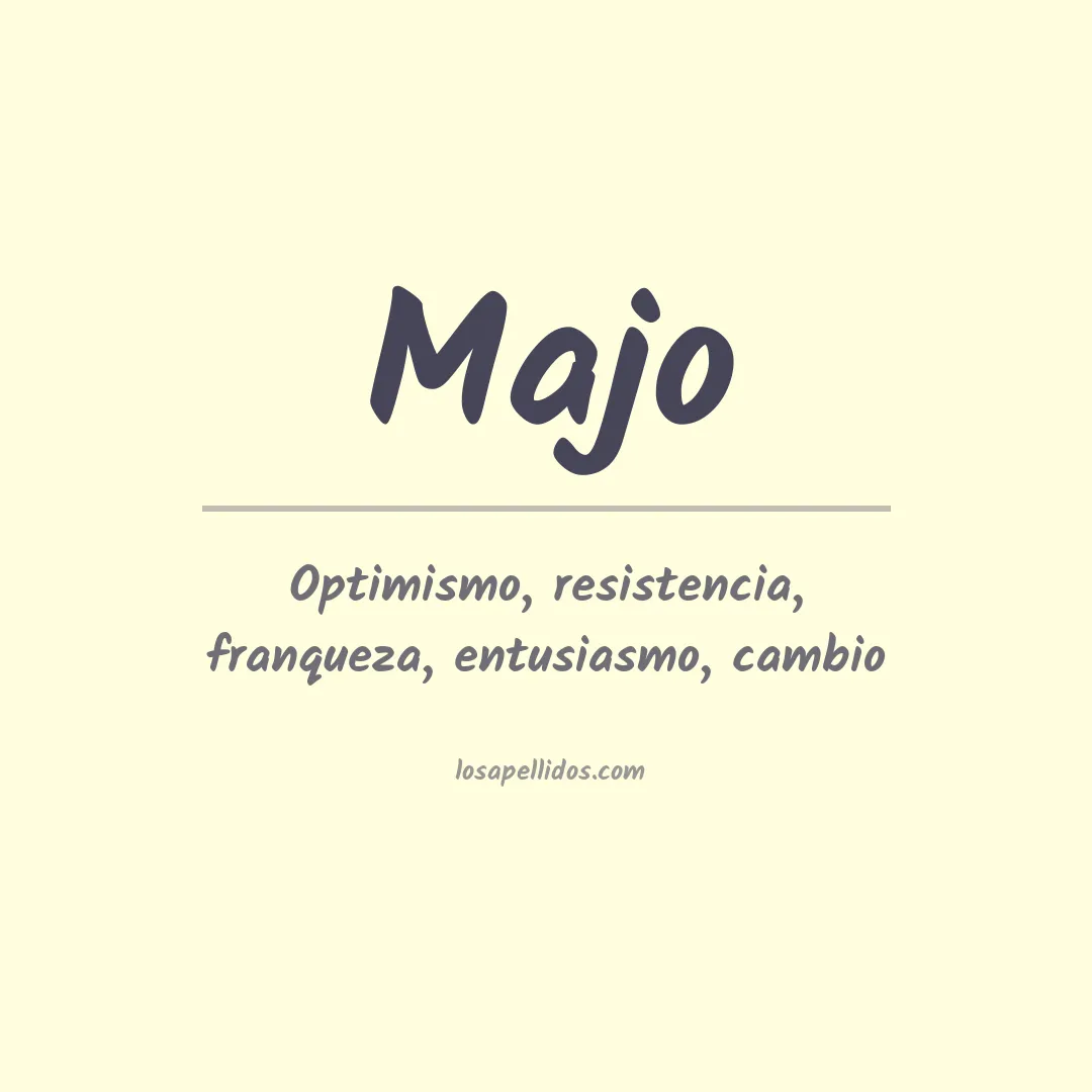 Apellido Majo