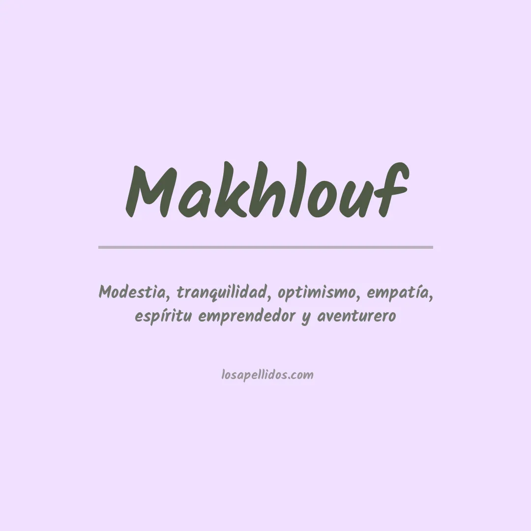 Apellido Makhlouf