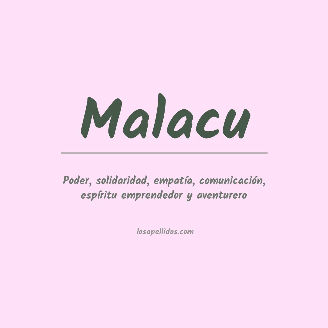 Apellido Malacu