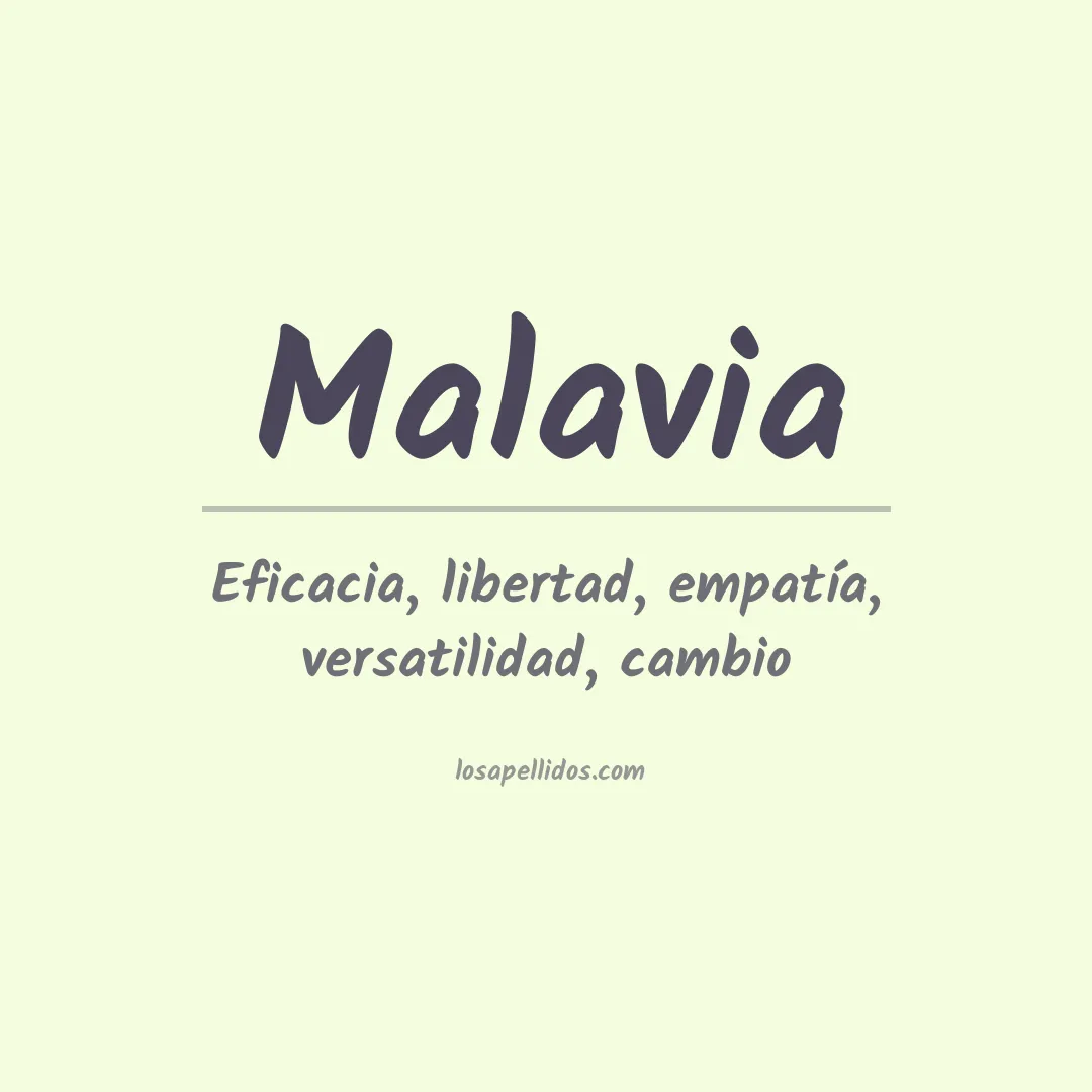 Apellido Malavia