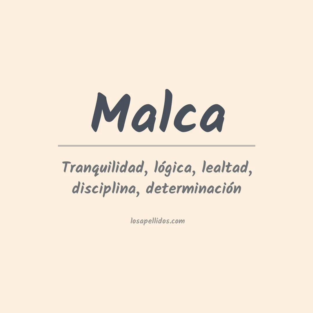 Apellido Malca