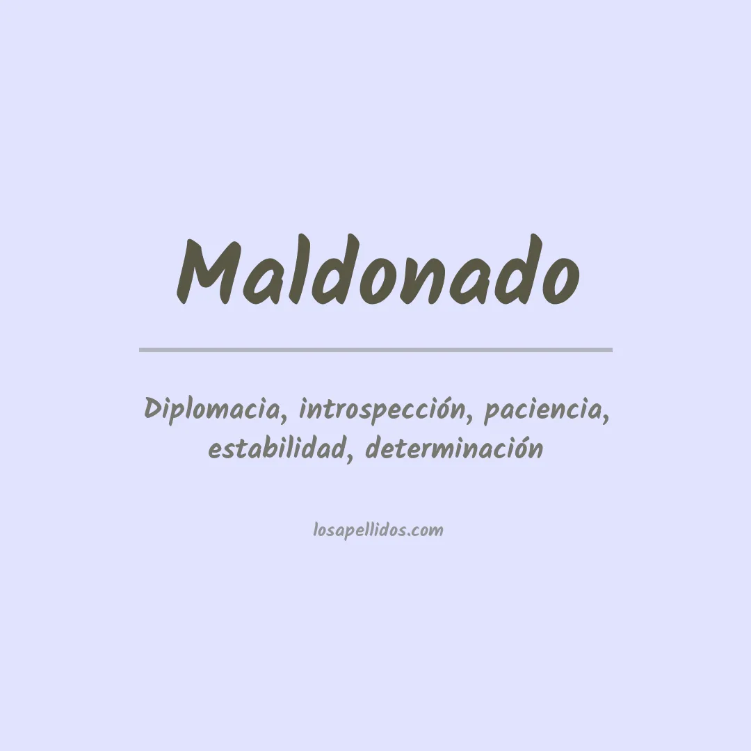 Apellido Maldonado