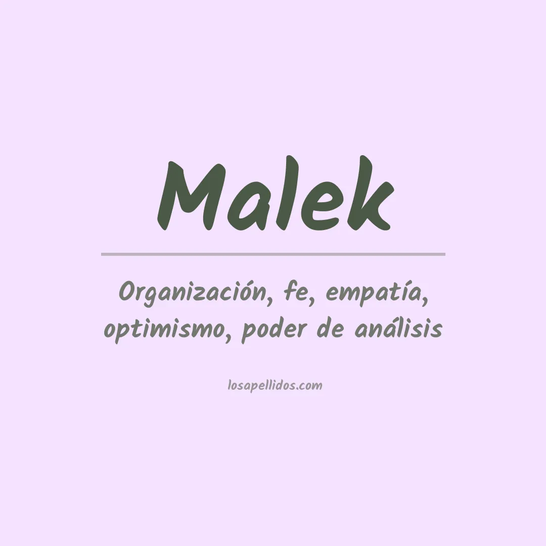 Apellido Malek