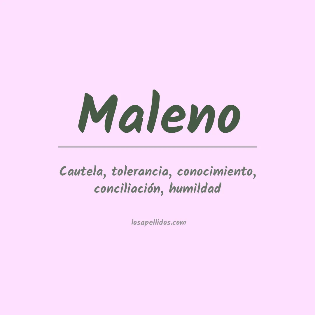 Apellido Maleno