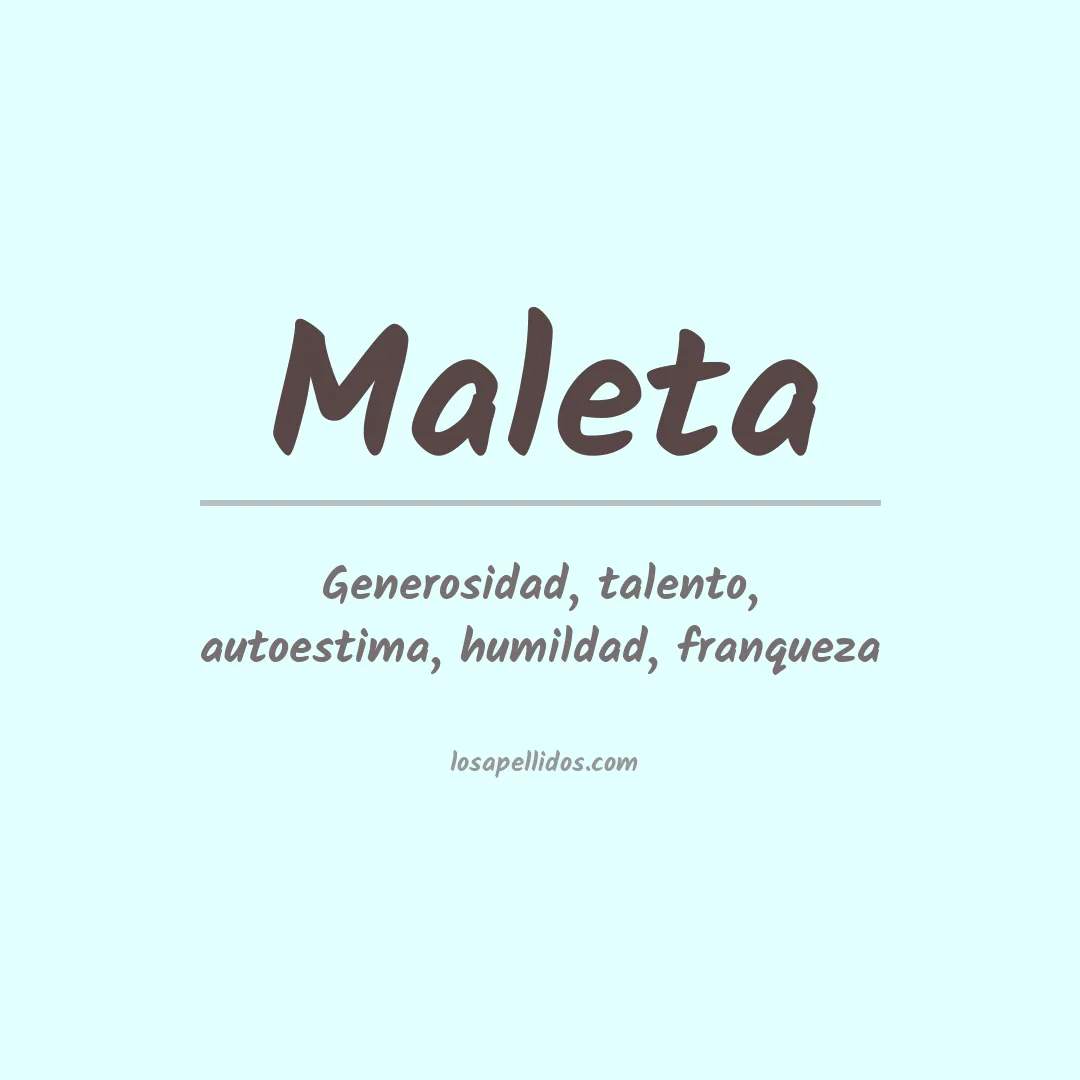 Apellido Maleta