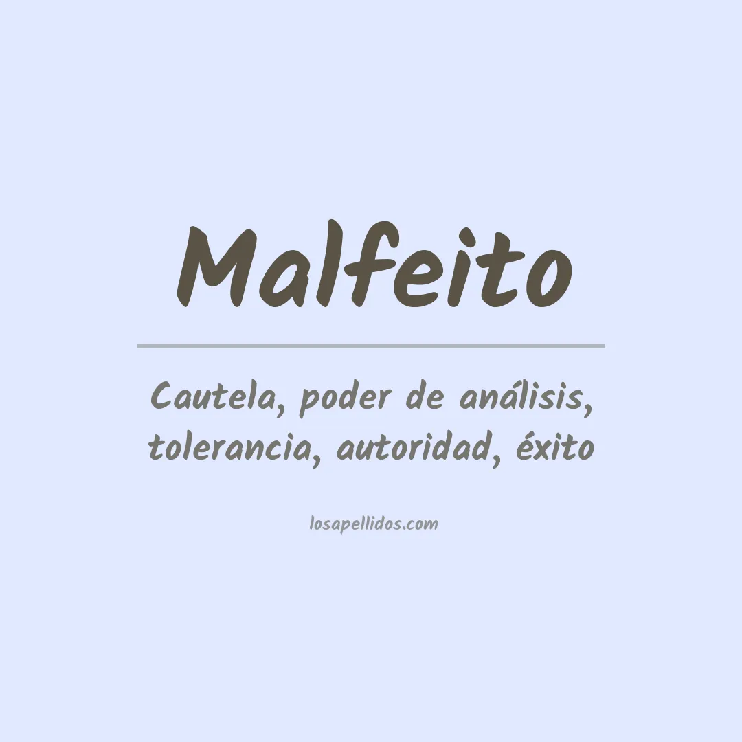 Apellido Malfeito