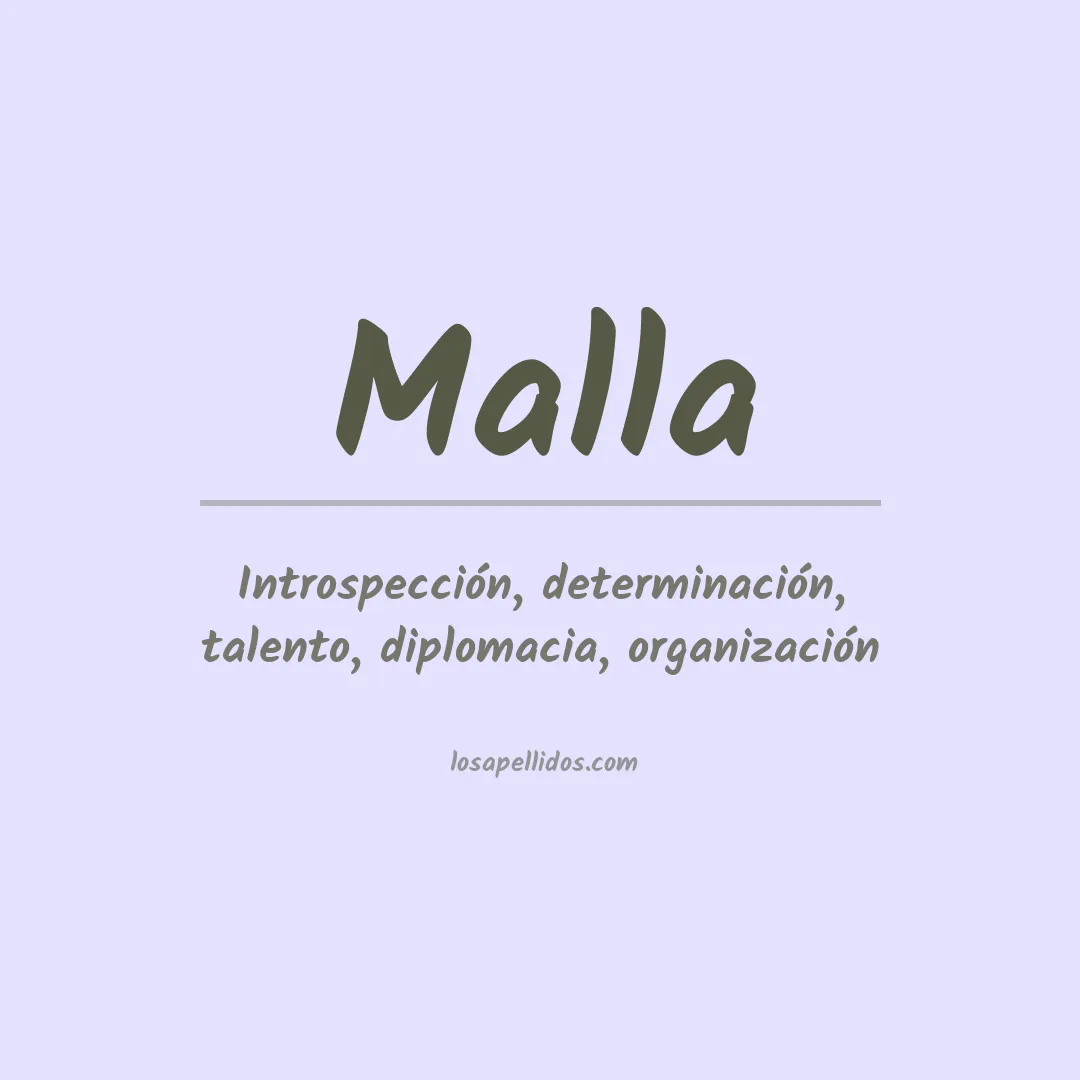 Apellido Malla