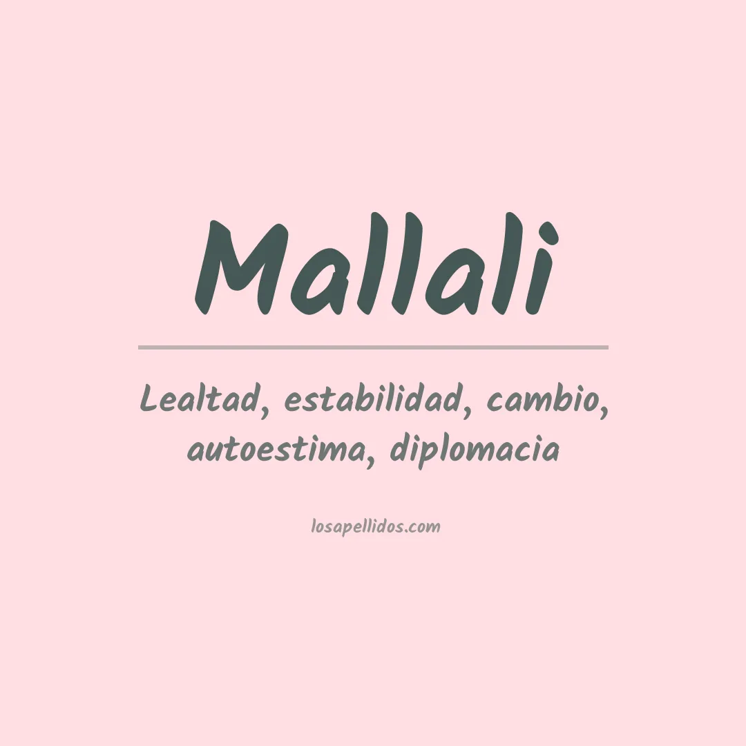 Apellido Mallali