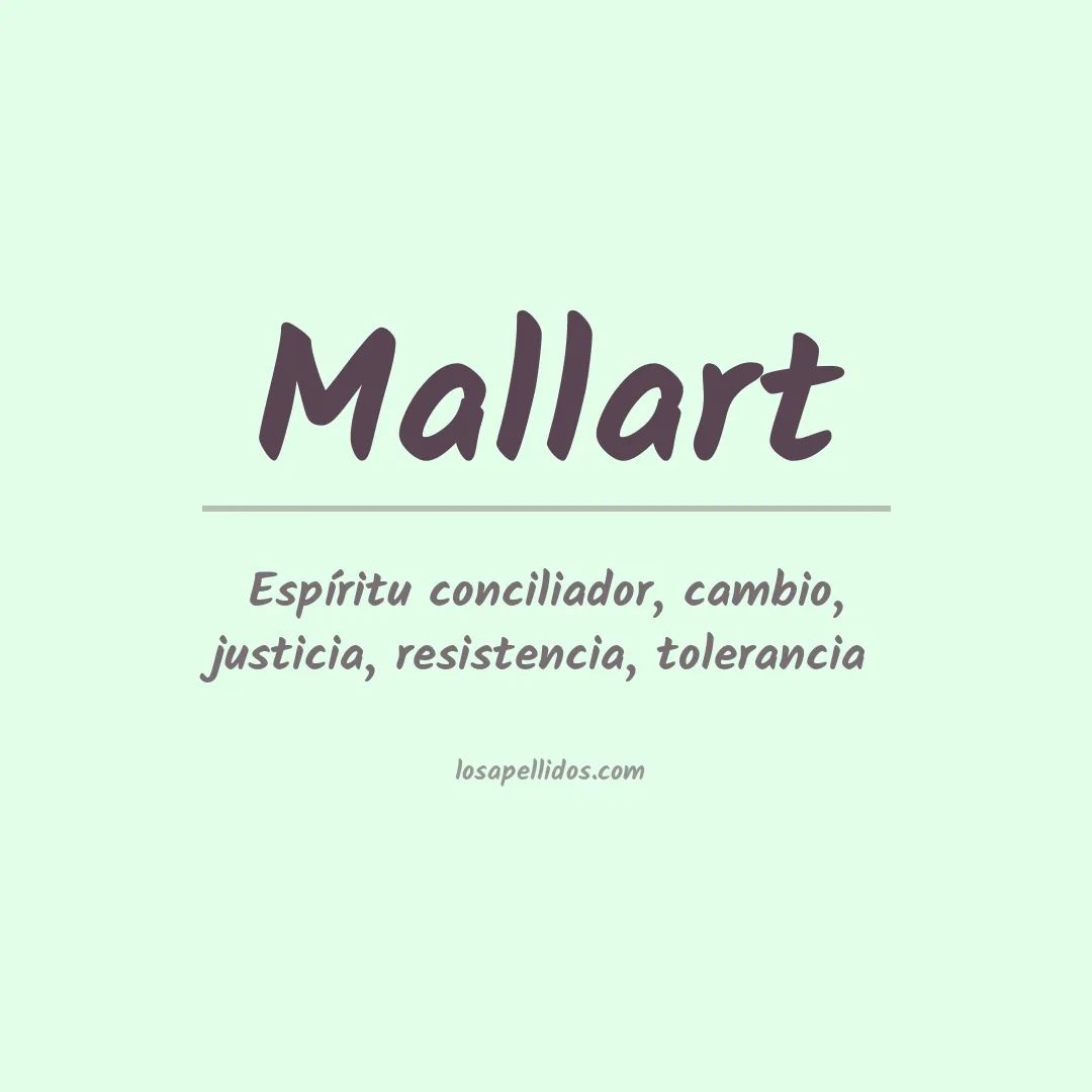 Apellido Mallart