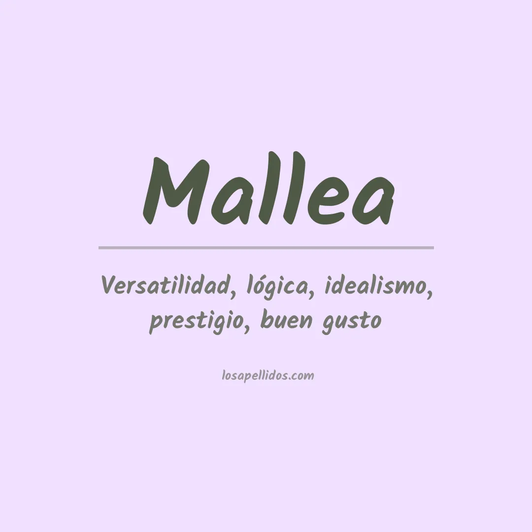 Apellido Mallea